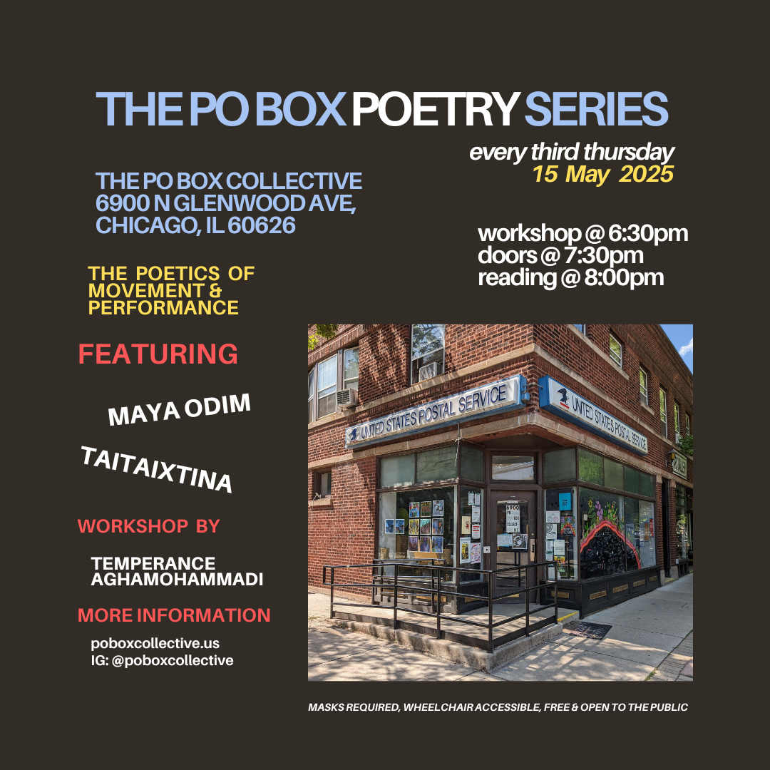 PO Box Poetry Series Reading, Writing Workshop & Potluck