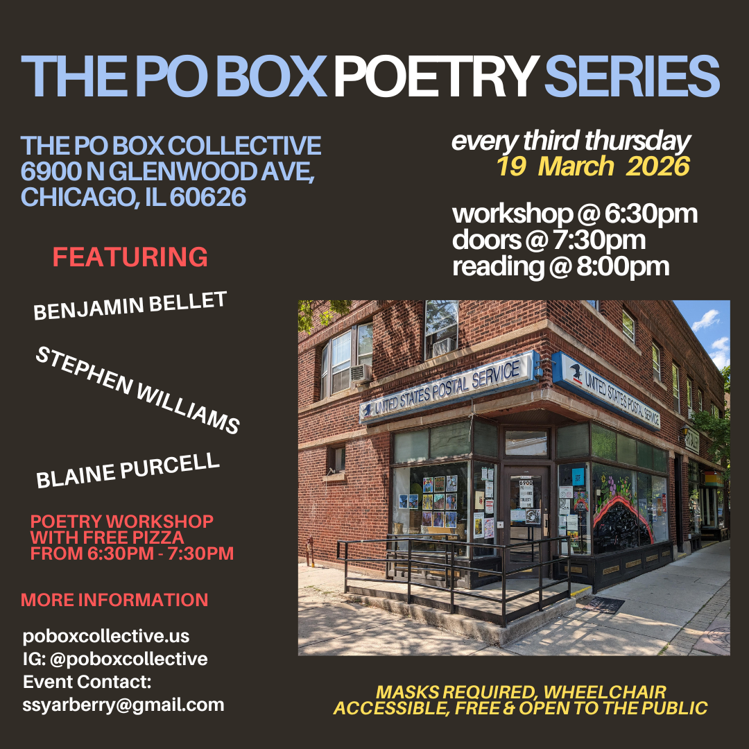PO Box Poetry Series Reading, Writing Workshop & Potluck