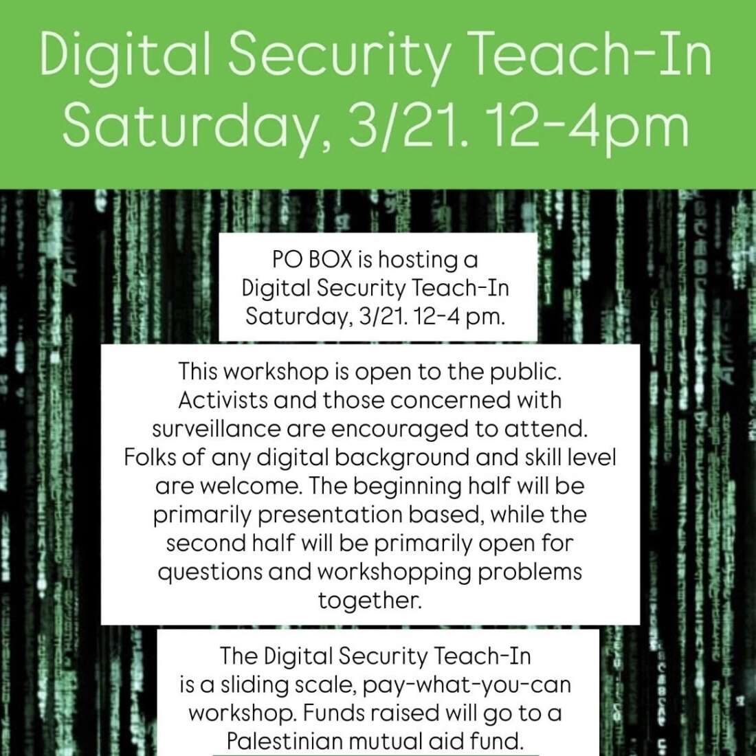 Digital Security Teach-In