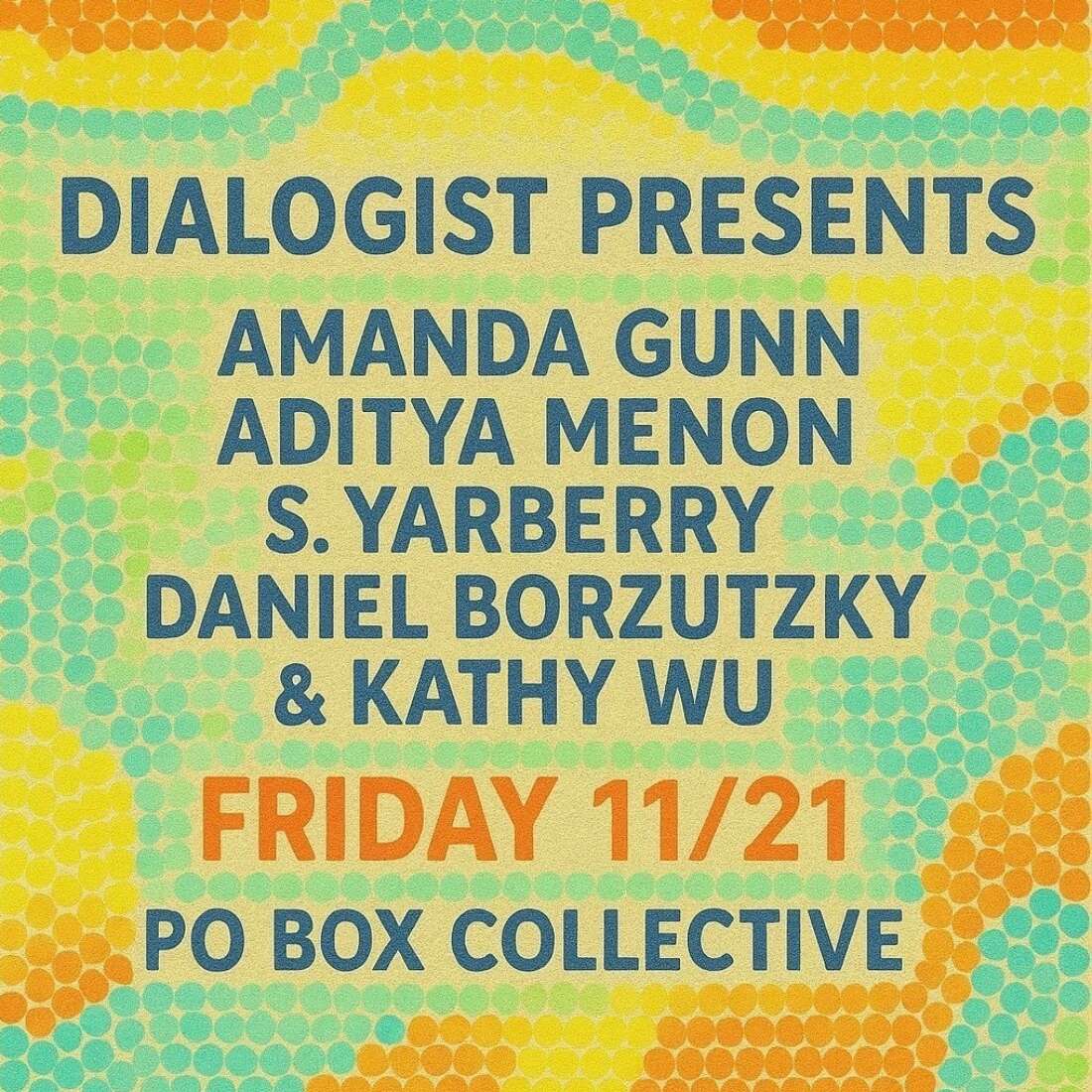 PO Box Poetry Series Reading, Writing Workshop & Potluck