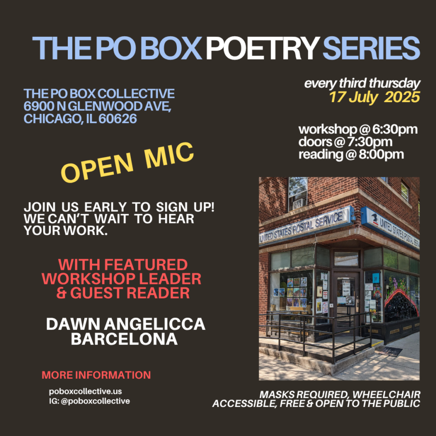 PO Box Poetry Series Reading, Writing Workshop & Potluck