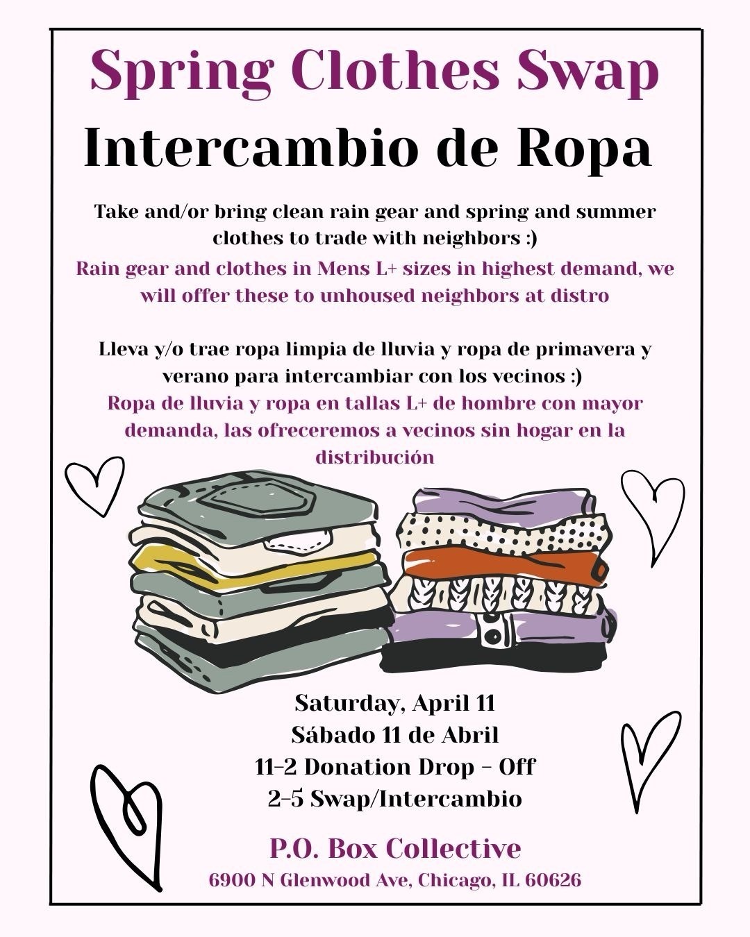 Spring Clothes Swap / Intercambio de Ropa