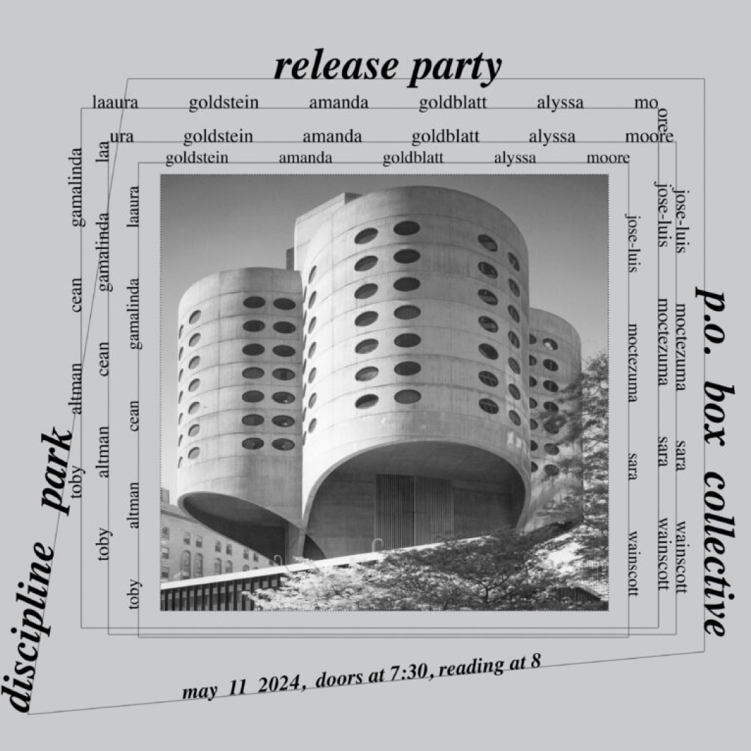 Special Poetry Event: “Discipline Park” Release Party