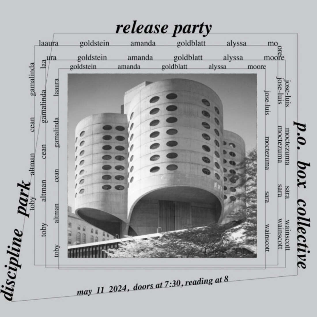 Special Poetry Event: “Discipline Park” Release Party