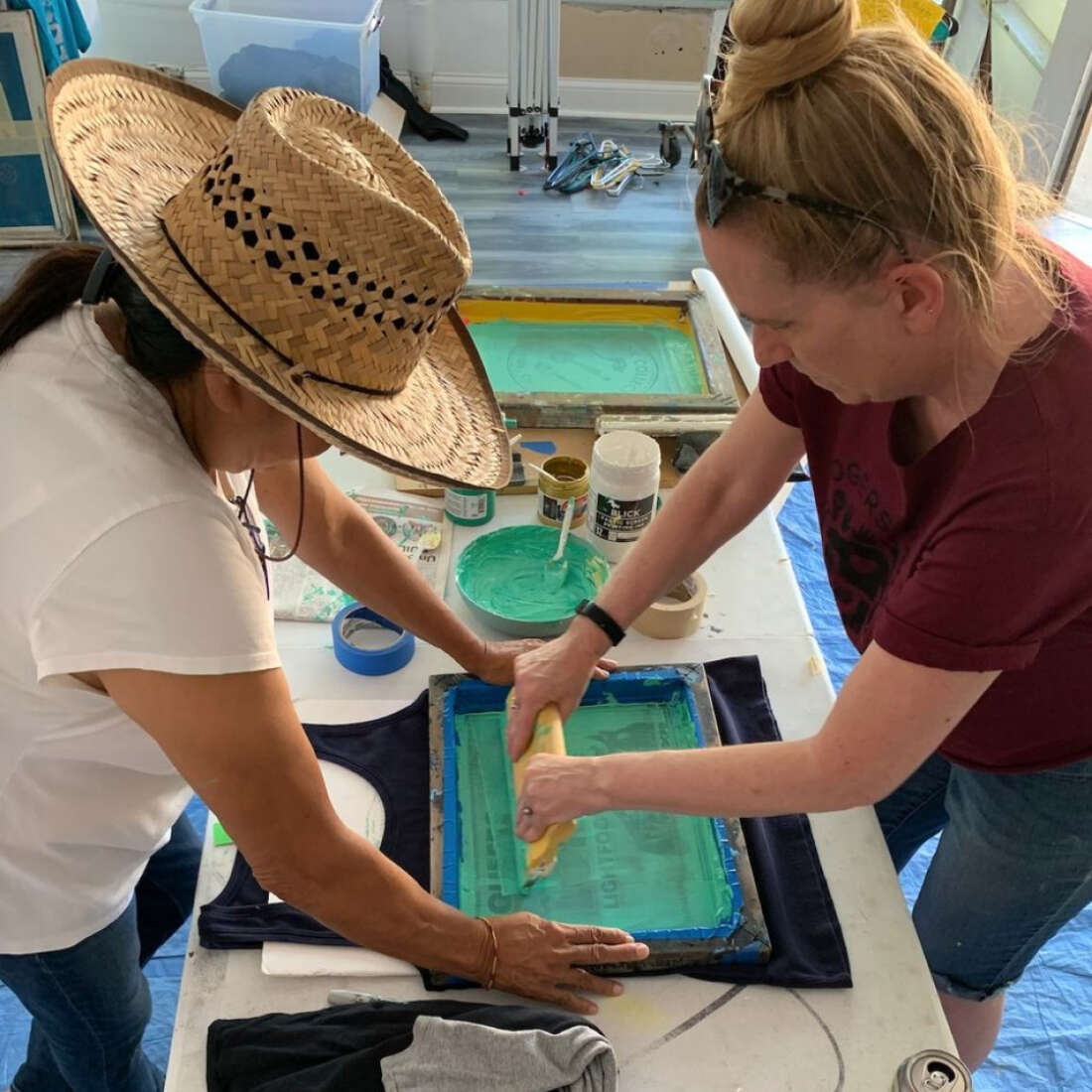 Screen Printing at Glenwood Ave Arts Fest
