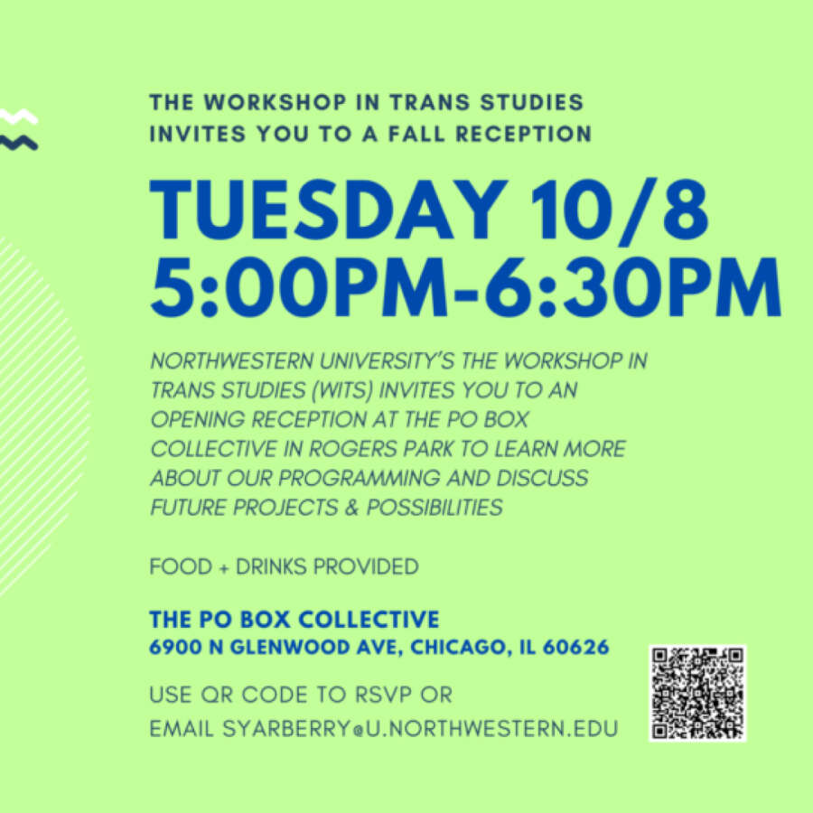 Workshop in Trans Studies Welcome Reception